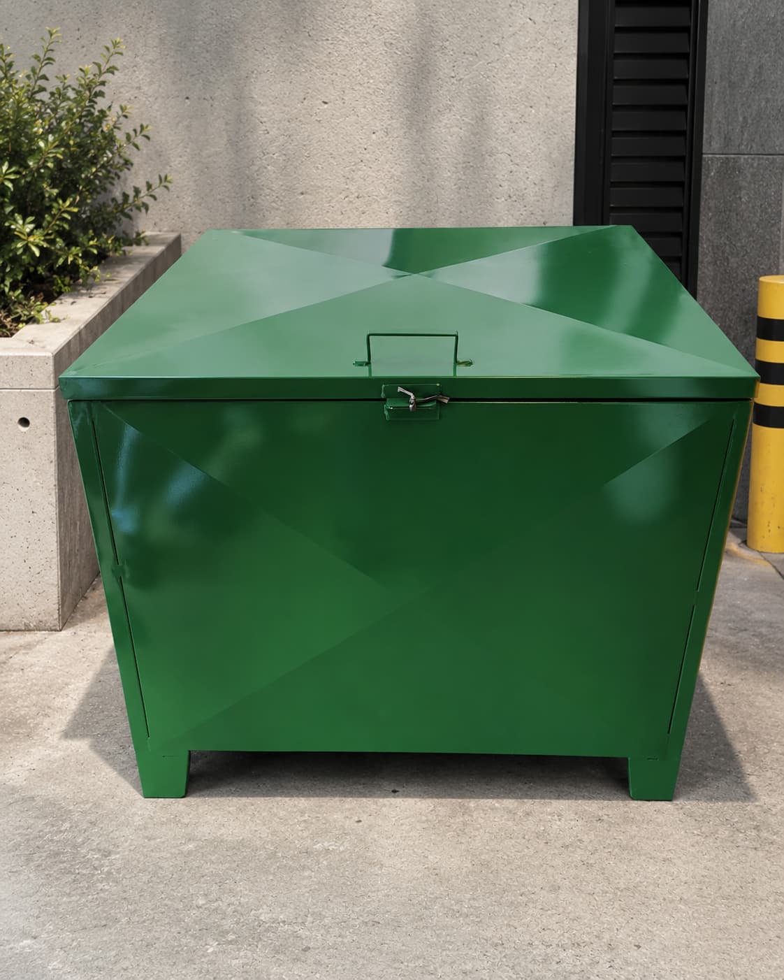 Peça seu orçamento de container de lixo em aço direto da fábrica 