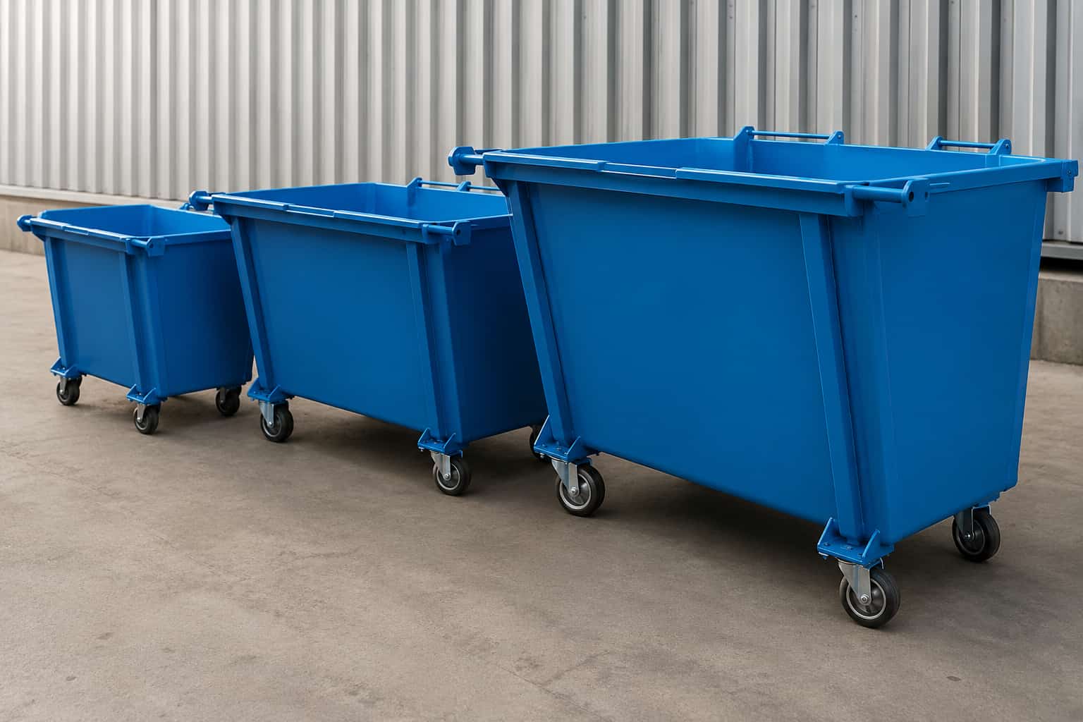 Container 120L, 240L ou 1000L: qual escolher?